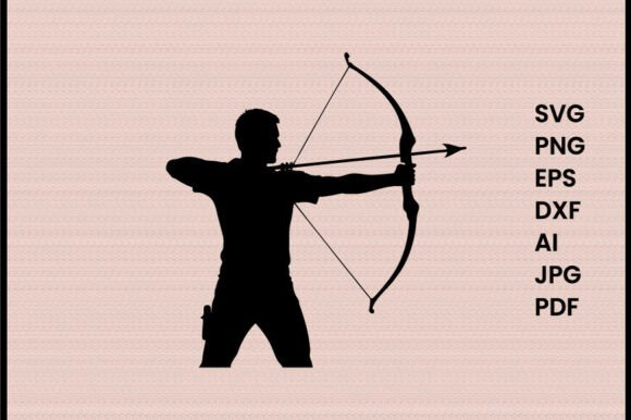 Archery Target Illustration Silhouette