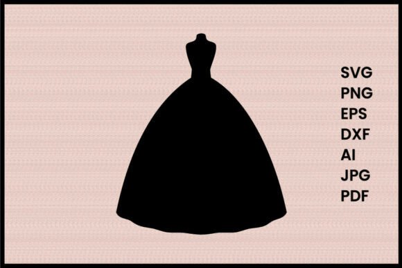 Ball Gown Illustration Silhouette