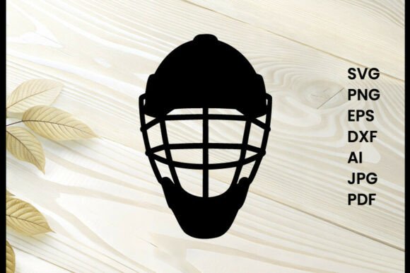 Baseball Catcher Mask Illustration