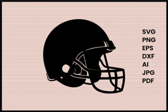 Football Helmet Illustration Silhouette