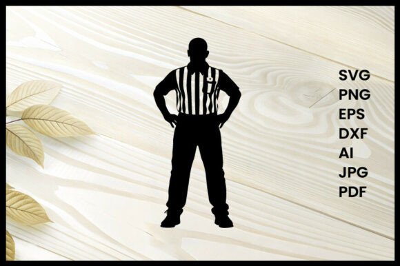 Football Referee Illustration Silhouette