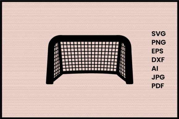 Hockey Net Illustration Silhouette