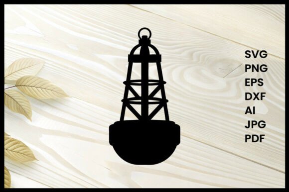 Marine Buoy Illustration Silhouette