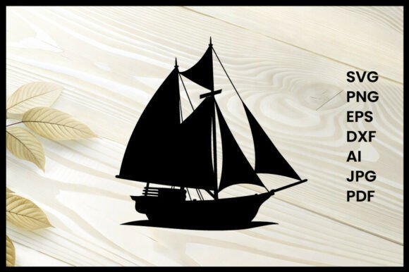 Sailboat Illustration Silhouette