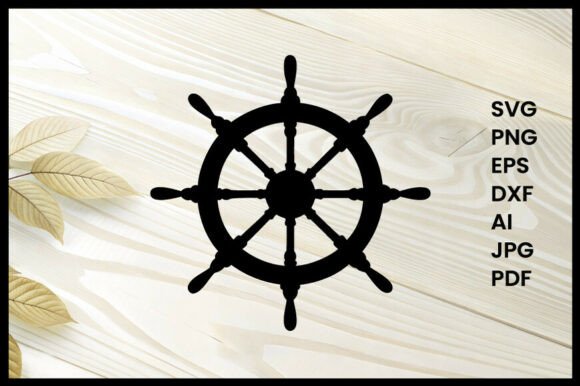 Steering Wheel Ship Helm Illustration