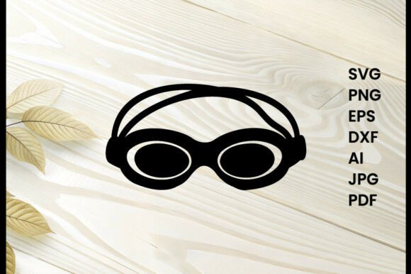 Swimming Goggles Illustration Silhouette