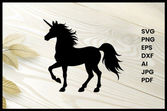 Unicorn Standing Proud Illustration